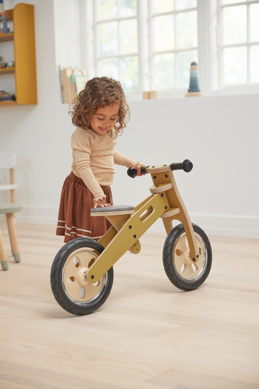 FLEXA Play Lbecykel 86 cm, Mustard