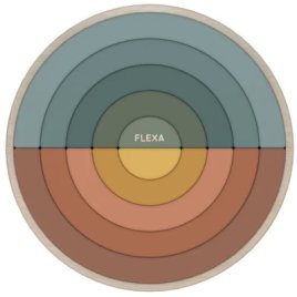 FLEXA Play Puslespil 21 cm, Regnbue