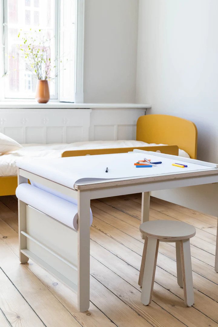 FLEXA Play Taburet til Tegnebord H32 cm, Warm Grey