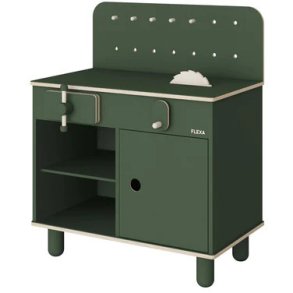 FLEXA Play V�rkt�jsb�nk H75 cm, Deep Green