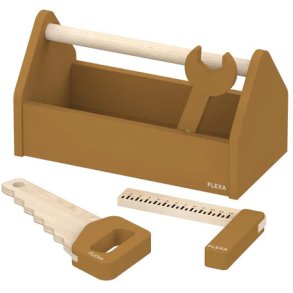 FLEXA Play V�rkt�jskasse 25,5 cm, Mustard