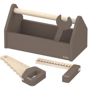 FLEXA Play V�rkt�jskasse 25,5 cm, Dusty Brown