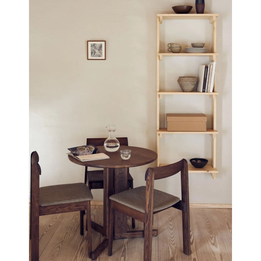 Form & Refine Trefoil Tisch 75 cm, Gerucherte Eiche