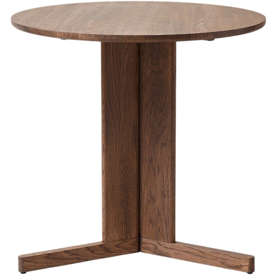 Form & Refine Trefoil Tisch 75 cm, Gerucherte Eiche