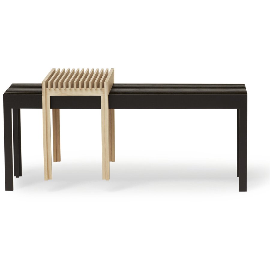 Form & Refine Lightweight Bnk 110 cm, Sortbejdset Eg