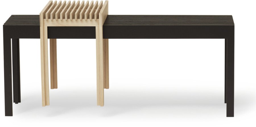 Form & Refine Lightweight Bnk 110 cm, Sortbejdset Eg
