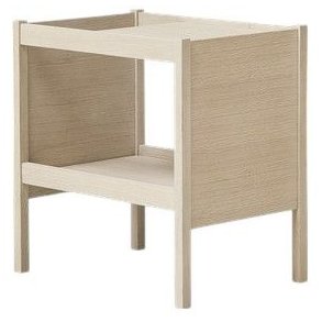 Form & Refine Journal Sidebord H43 cm, Hvidolieret Eg
