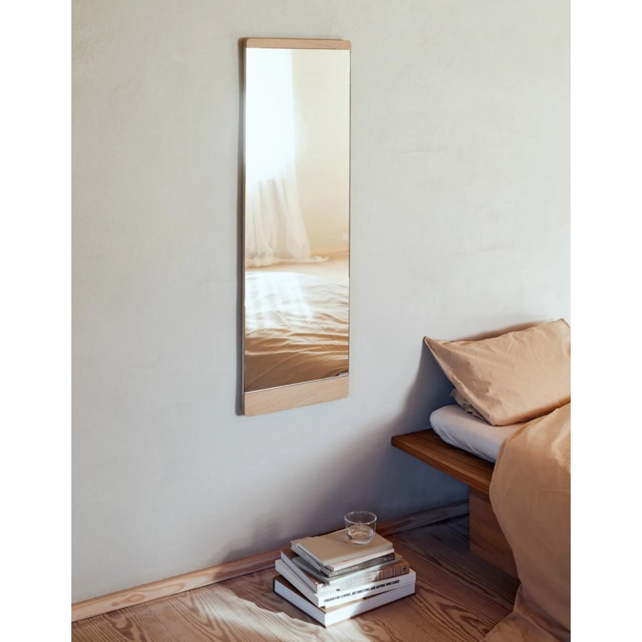 Form & Refine Rim Wandspiegel 35x110 cm, Wei Gelte Eiche