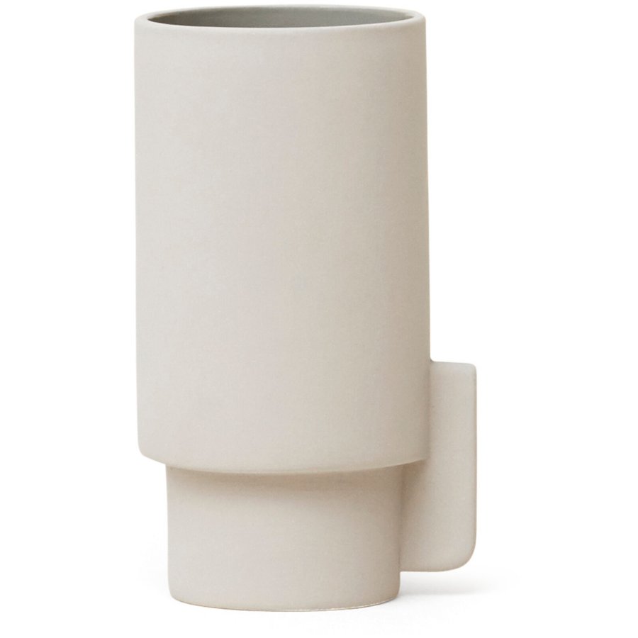 Form & Refine Aloca Vase H12,5 cm, Hellgrau