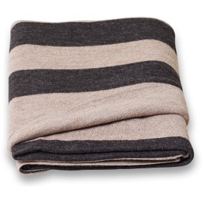 Form & Refine Aymara Plaid 130x190 cm, Lysebrun/Mørkegrå