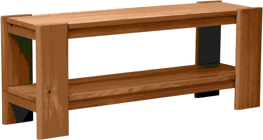 Form & Refine Beam B�nk 112x45 cm, Dyb Brun Fyr