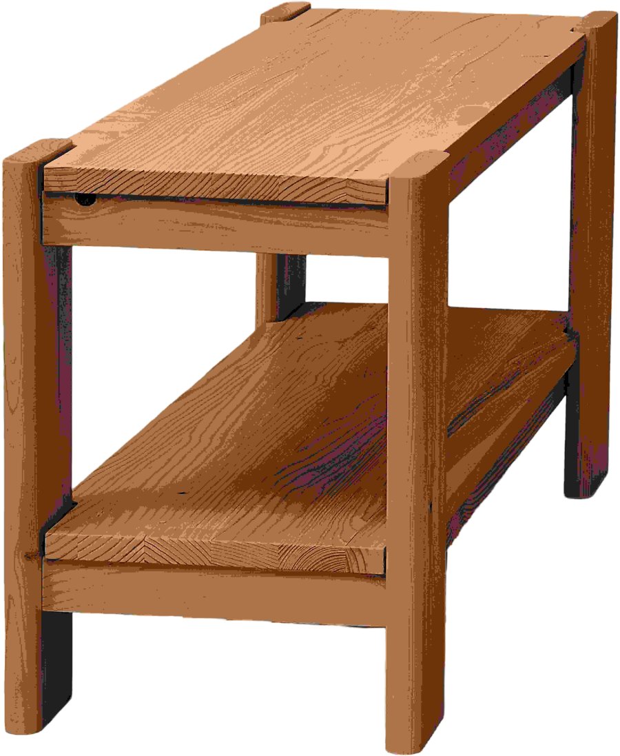 Form & Refine Beam B�nk 112x45 cm, Dyb Brun Fyr
