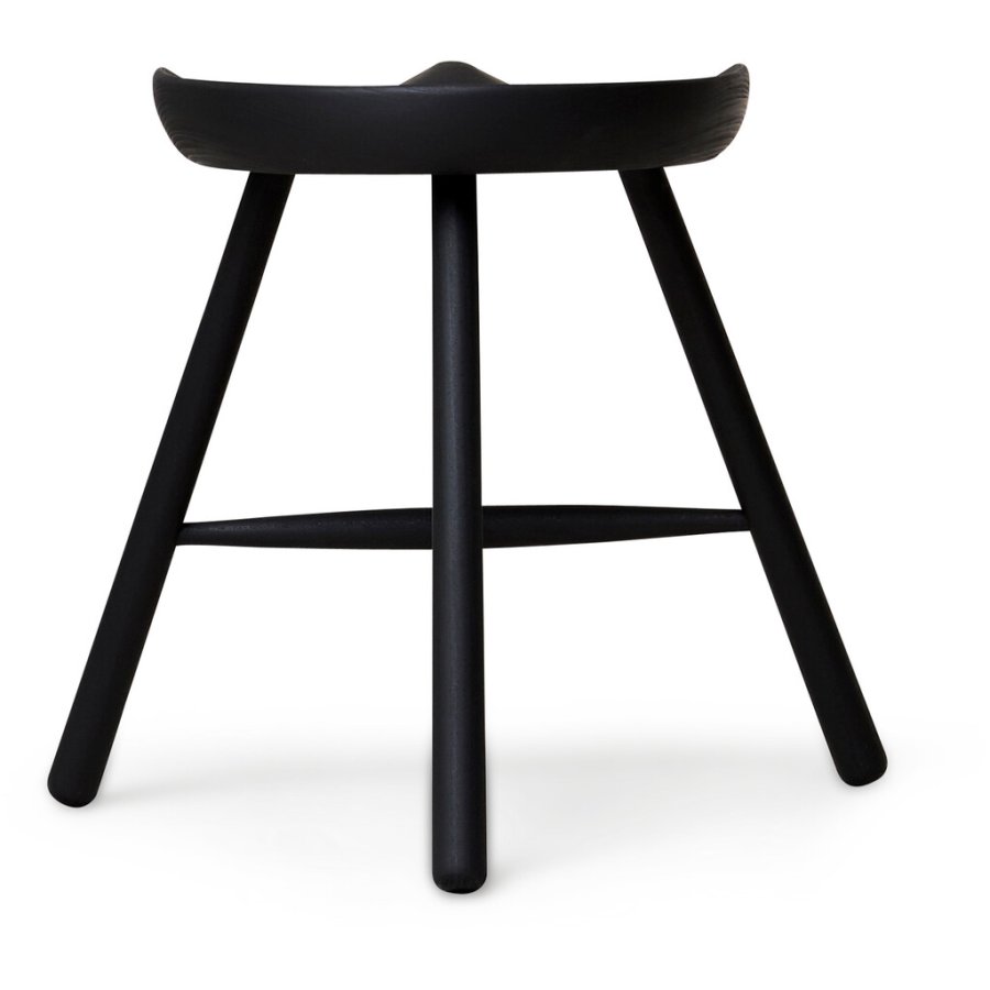 Form & Refine Hocker H49 cm, Buche schwarz gebeizt