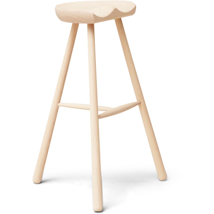 Form & Refine Hocker H78 cm, Buche wei gelt