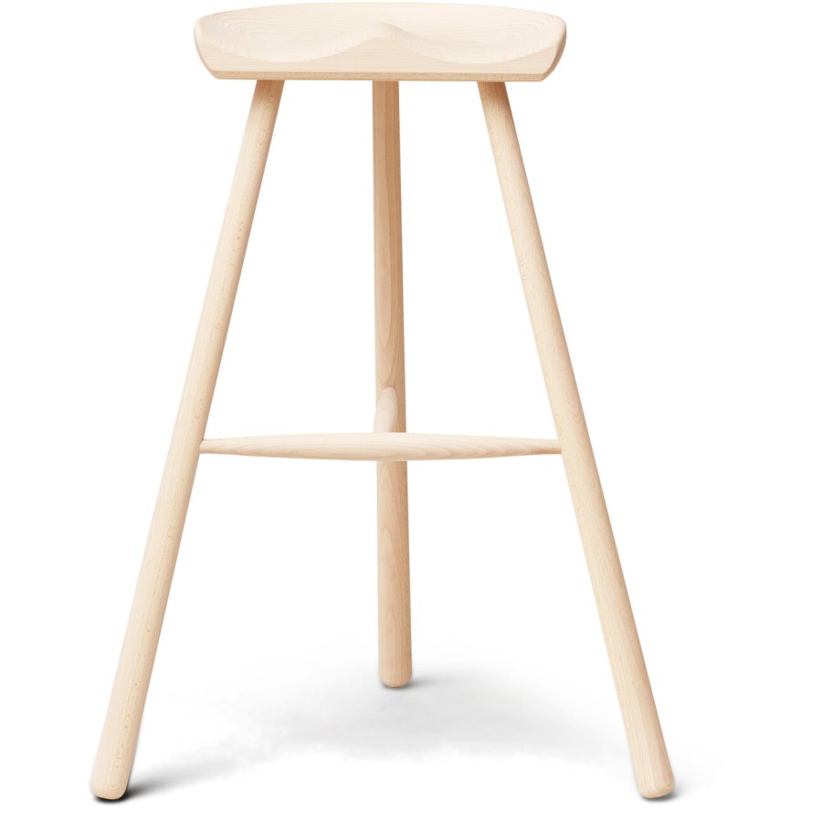 Form & Refine Hocker H78 cm, Buche wei gelt