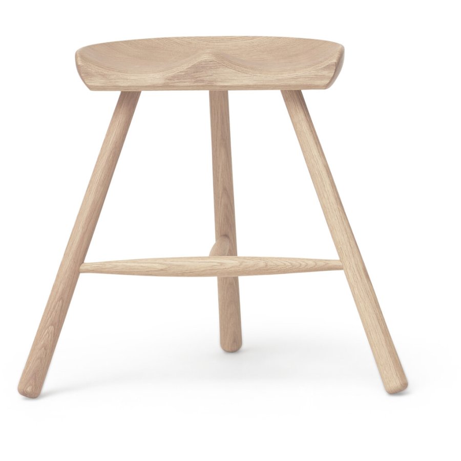 Form & Refine Hocker H49 cm, Eiche wei gelt