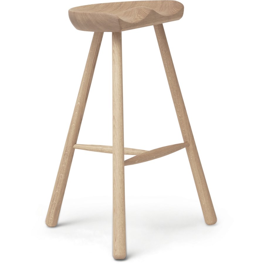 Form & Refine Hocker H68 cm, Eiche wei gelt