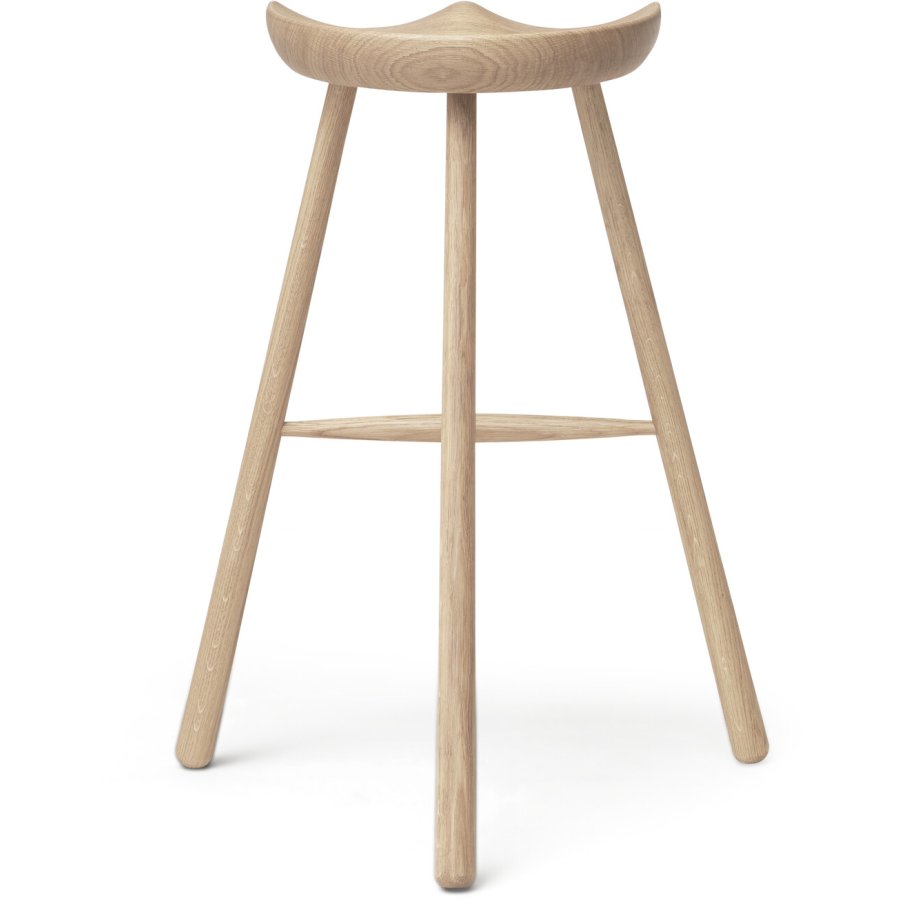 Form & Refine Hocker H78 cm, Eiche wei gelt