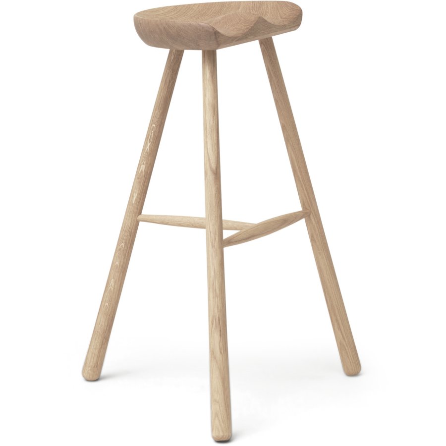 Form & Refine Hocker H78 cm, Eiche wei gelt