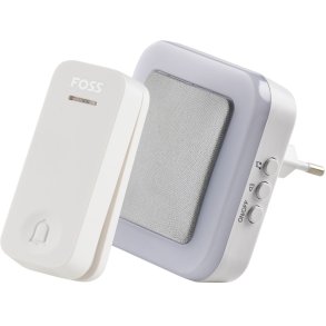 Foss TREND BLUU1 Premium Trklingel Plug In, Wei