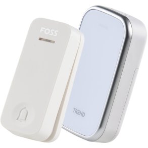 Foss TREND BLUU1 Novus Türklingel Batterie, Weiß