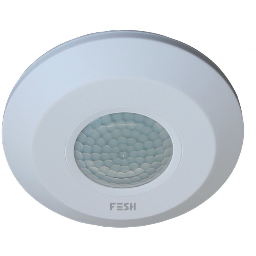 FESH Smart Home PIR-Sensor Außen 230V, Weiß