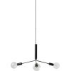 Frandsen Grand Metro Lysekrone m. Tre Arme inkl. Baldkin 54 cm, Mat Sort
