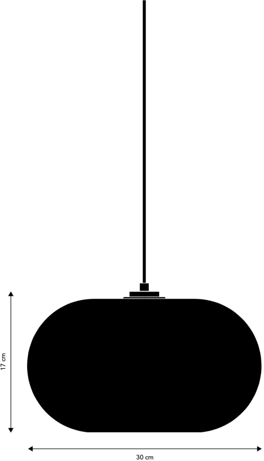 Frandsen Kobe Pendel inkl. Baldakin 30 cm, Grn