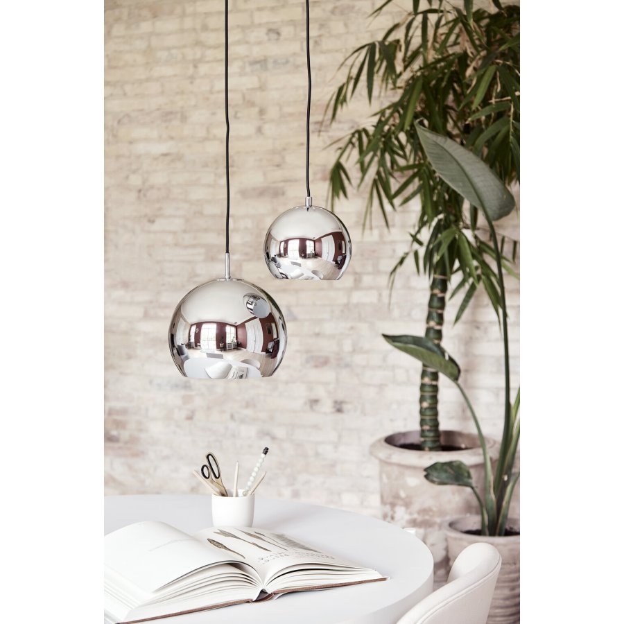 Frandsen Ball Pendelleuchte inkl. Baldachin 25 cm, Shiny Chrome