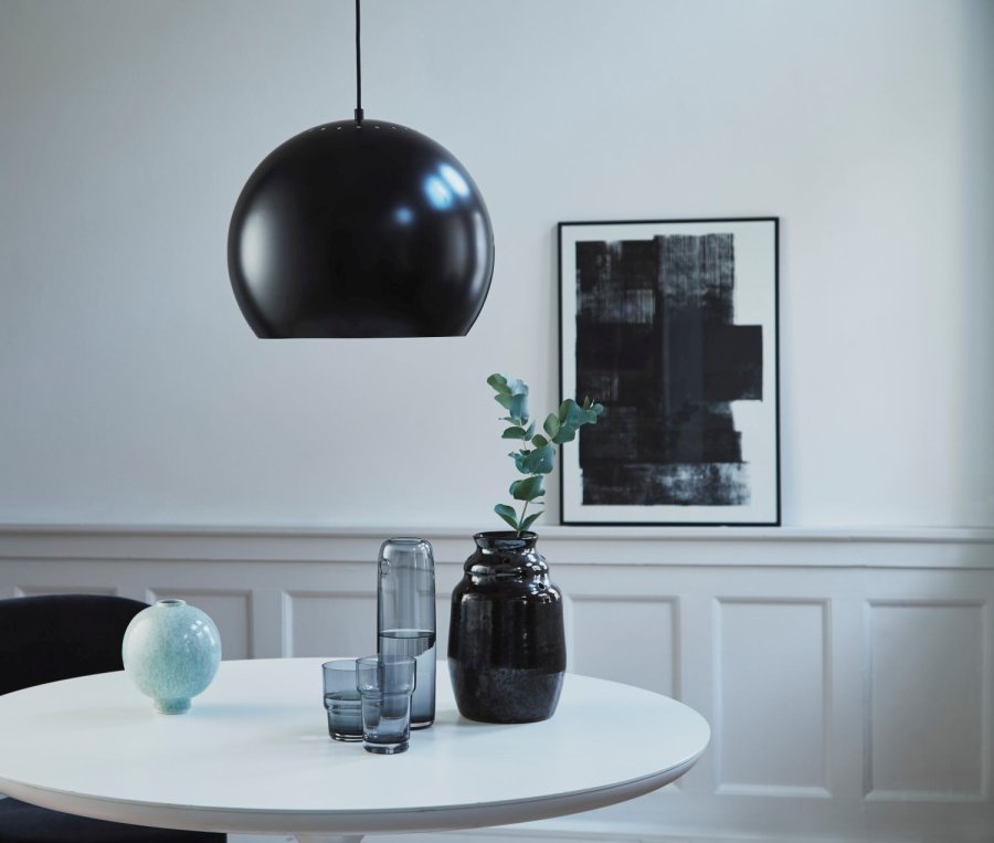 Frandsen Ball Hanglamp incl. Plafondrozet �40 cm, Mat Zwart
