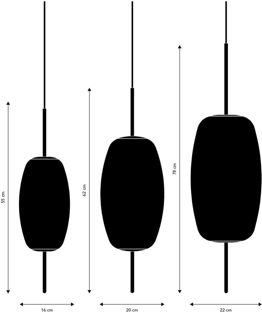 Frandsen Silk Pendel inkl. Baldakin 22 cm, Opalhvid