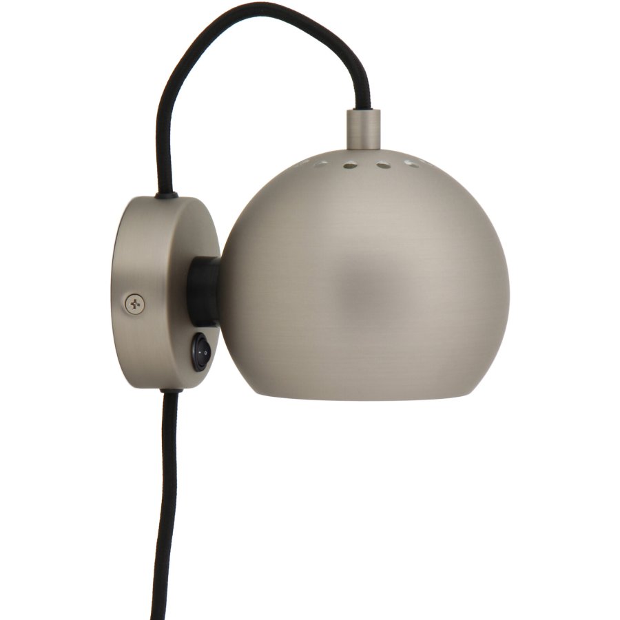 Frandsen Ball Magnet V�glampe �12 cm, Mat B�rstet Satin