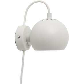 Frandsen Ball V�glampe �12 cm, Mat Hvid