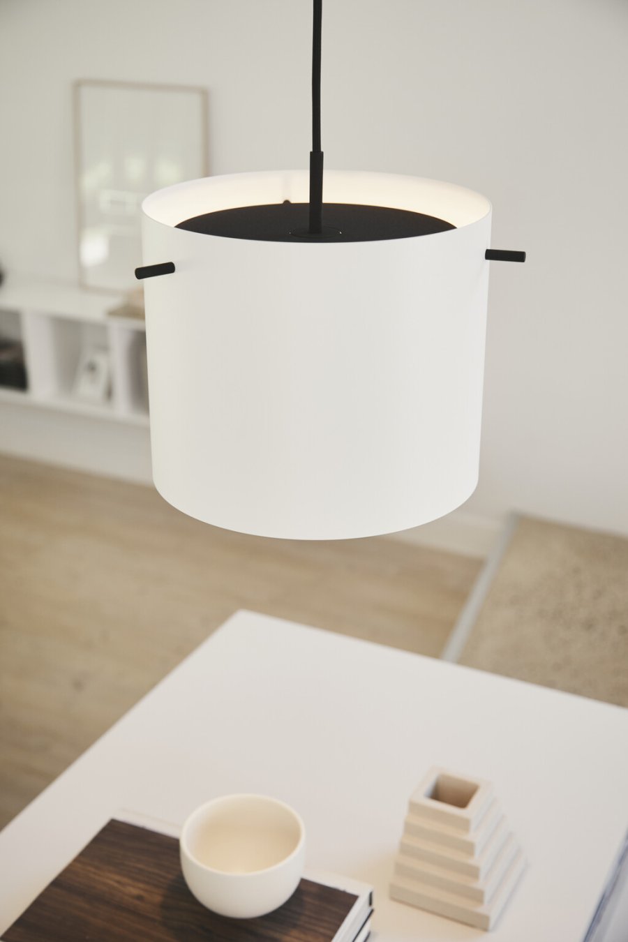 Frandsen FM1954 Pendel 28 cm, Mat Hvid