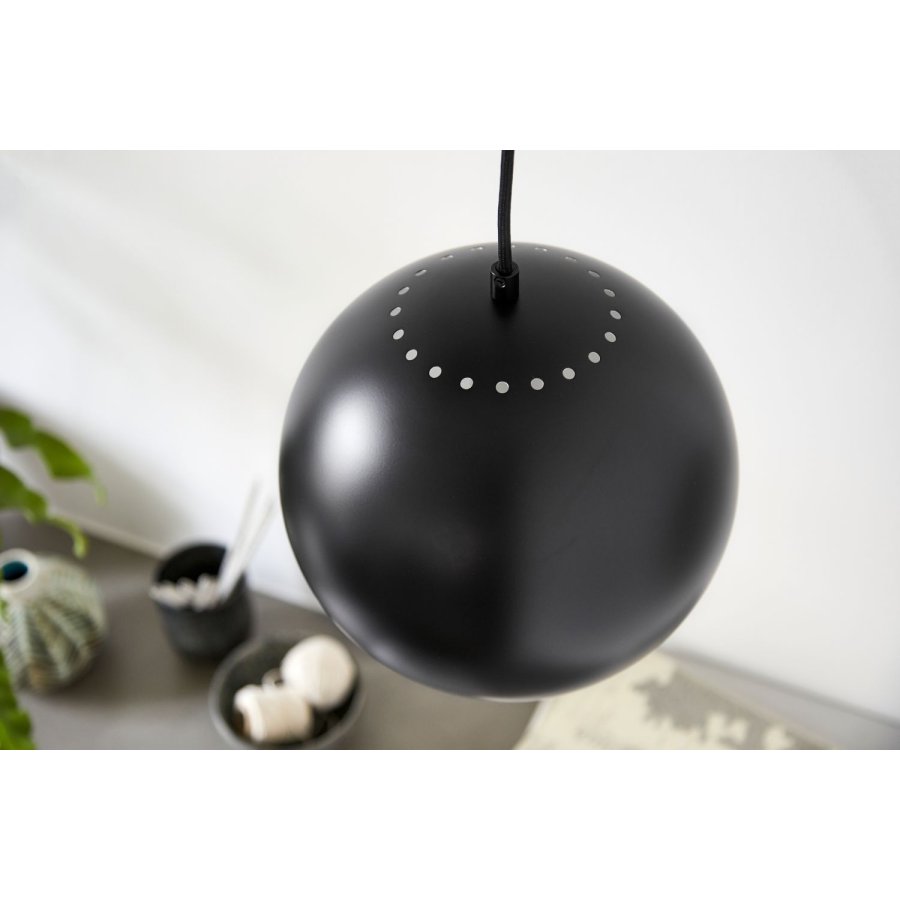 Frandsen Ball Hanglamp incl. Plafondrozet �25 cm, Mat Zwart