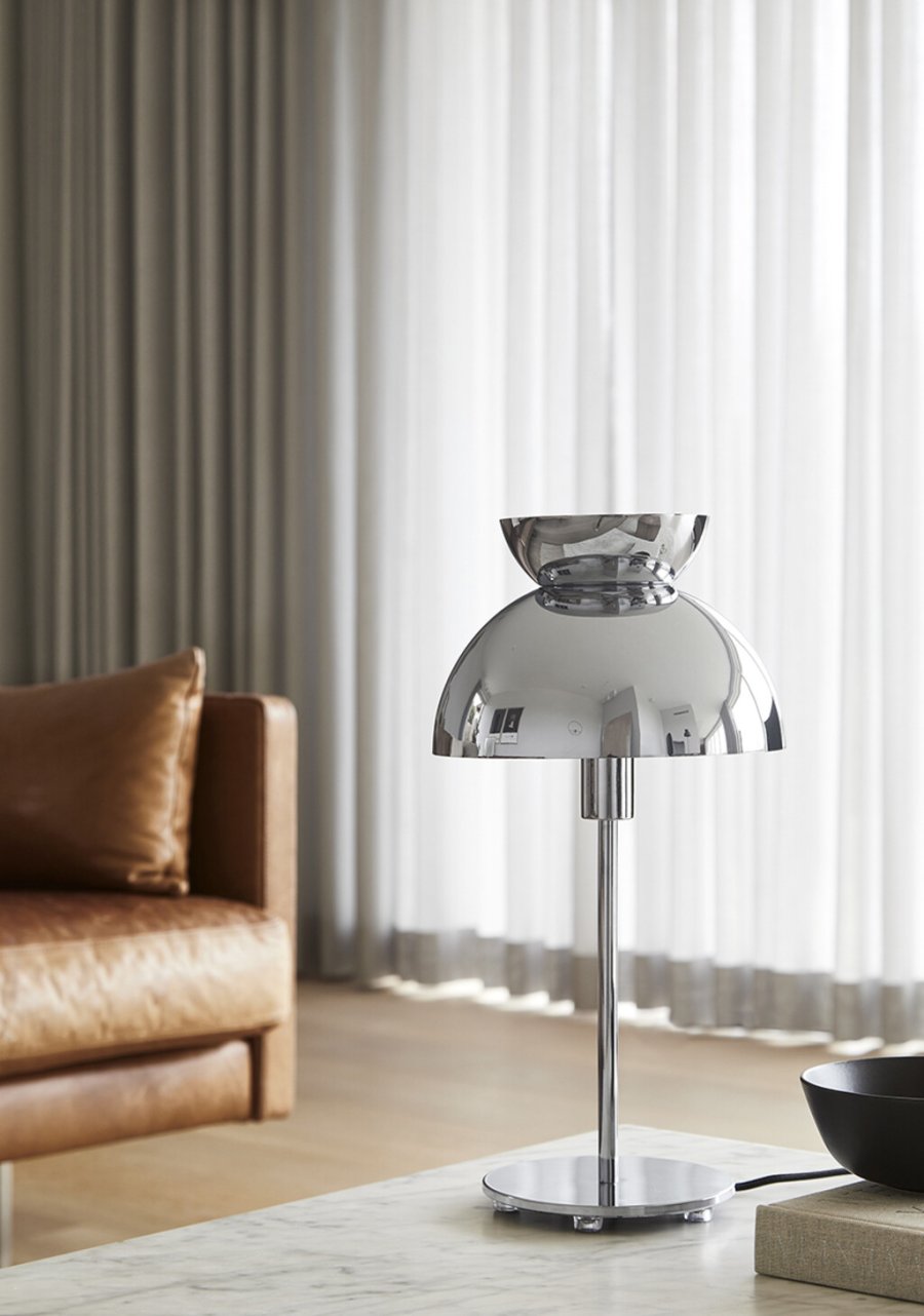 Frandsen Butterfly Bordlampe H41 cm, Chrome