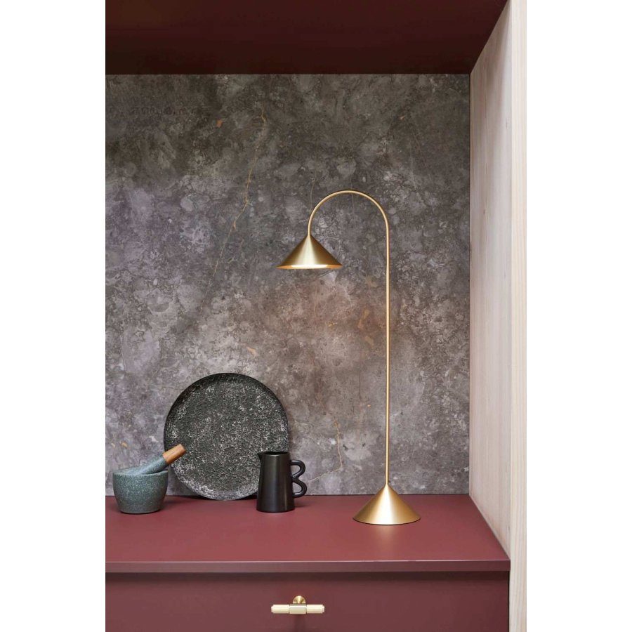 Frandsen Grasp Tr�dl�s Bordlampe LED H72 cm, Solid Kobber