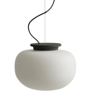 Frandsen Supernate Pendel �28 cm, Opalhvid/Sort