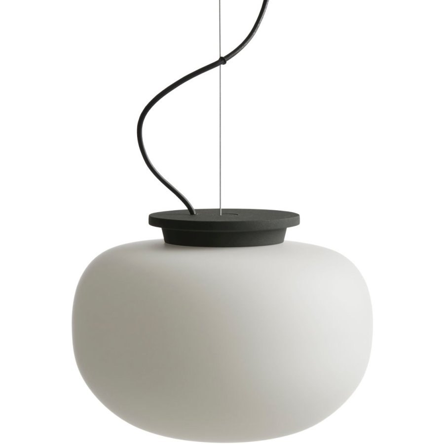 Frandsen Supernate Pendel �28 cm, Opalhvid/Sort