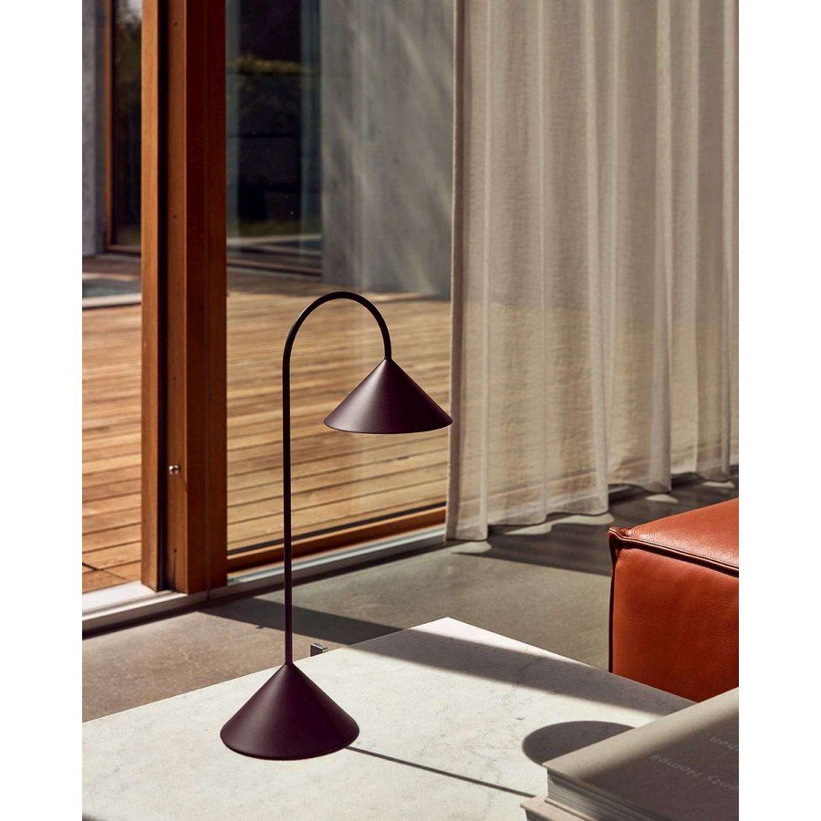 Frandsen Grasp Tr�dl�s Bordlampe LED H47 cm, Matte Beetroot