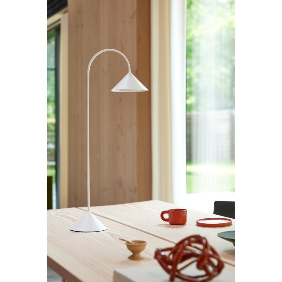 Frandsen Grasp Tr�dl�s Bordlampe LED H72 cm, Mat Hvid