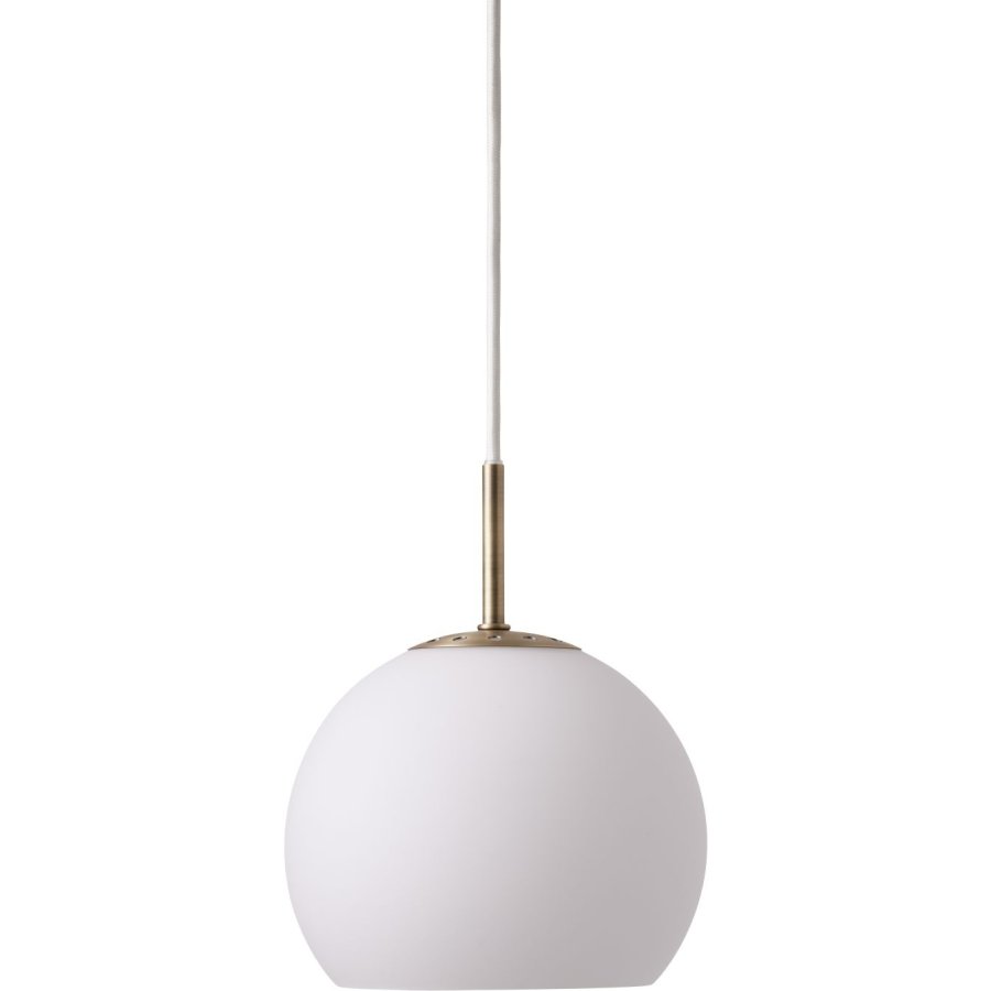 Frandsen Ball Glas Pendel �18 cm, Opalhvid
