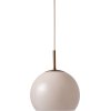 Frandsen Ball Glas Pendel �18 cm, Sand Grey
