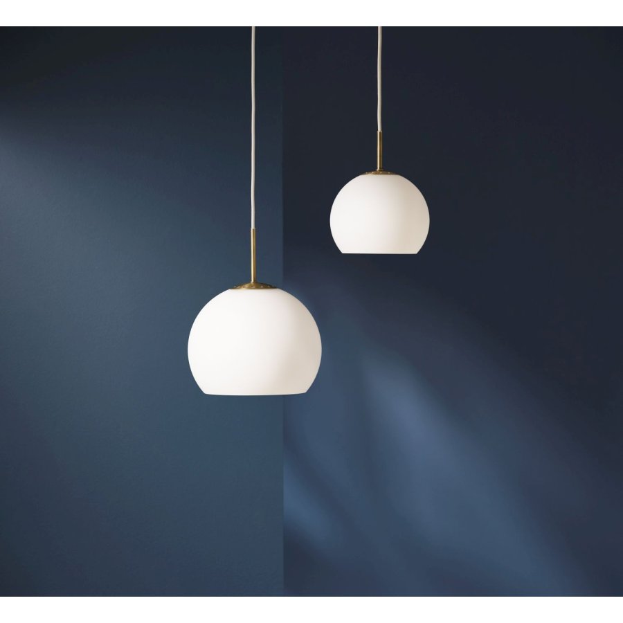 Frandsen Ball Glas Pendel �25 cm, Opalhvid