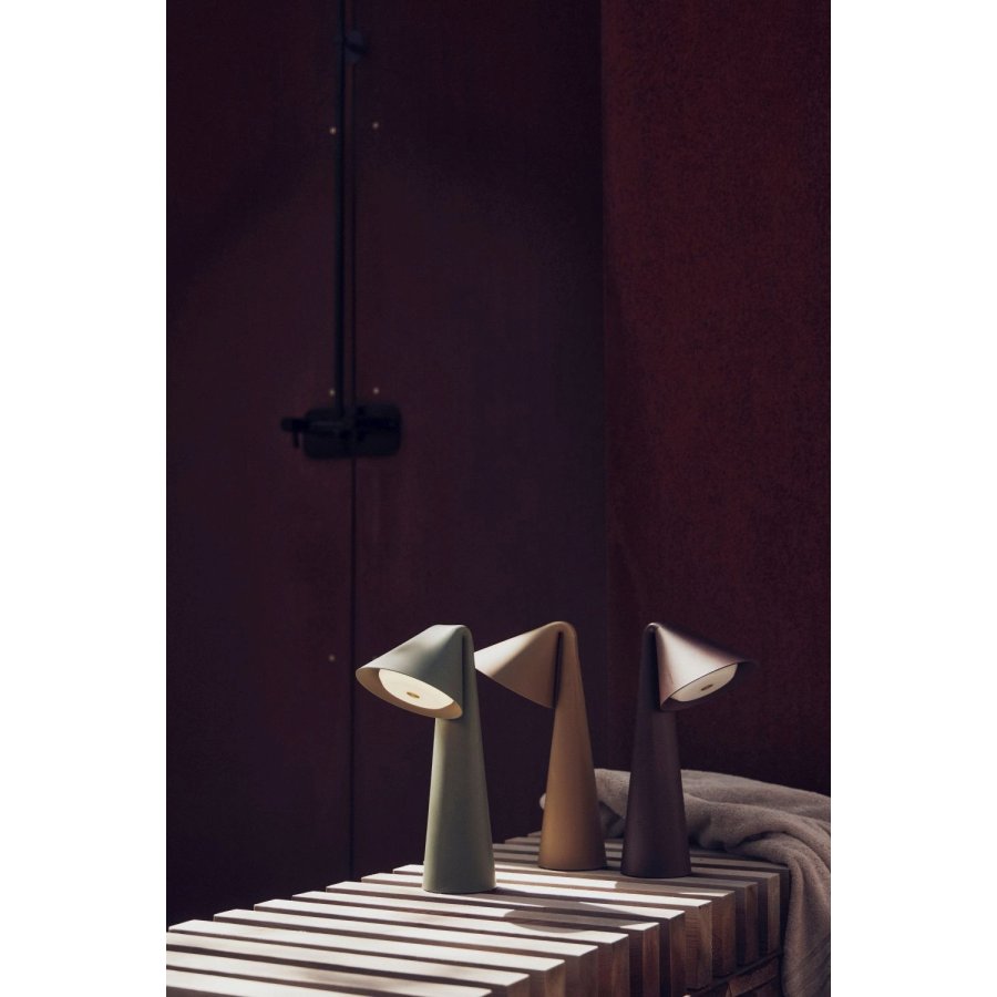 Frandsen Ami Tr�dl�s Bordlampe LED H31,6, Chocolate Clay