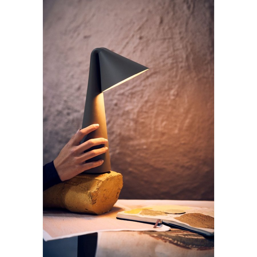 Frandsen Ami Tr�dl�s Bordlampe LED H31,6, Olive Stone
