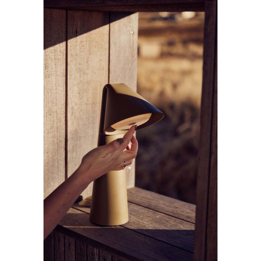 Frandsen Ami Tr�dl�s Bordlampe LED H31,6, Olive Stone