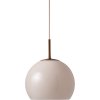 Frandsen Ball Glas Pendel �25 cm, Sand Grey