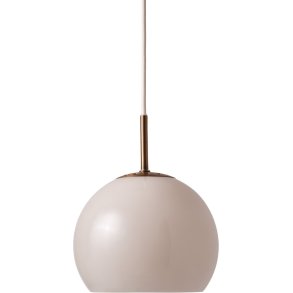 Frandsen Ball Glas Pendel �25 cm, Sand Grey