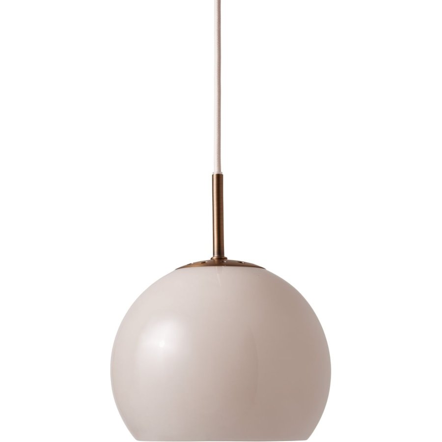 Frandsen Ball Glas Pendel �25 cm, Sand Grey